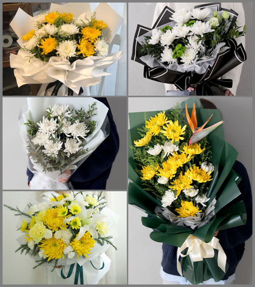 陕西渭南市华阴市玉泉街道白事花束代送
